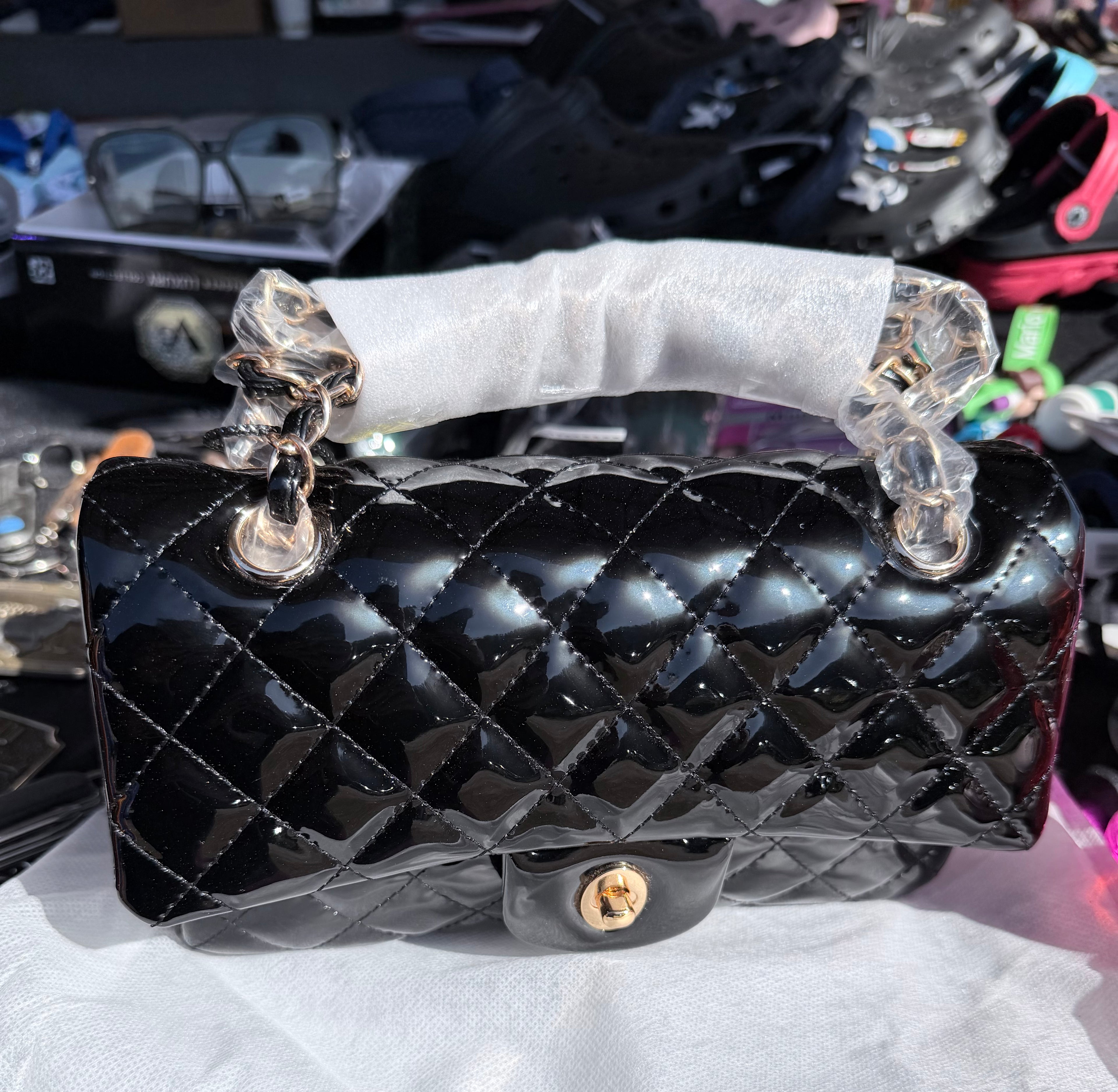 Black handbag