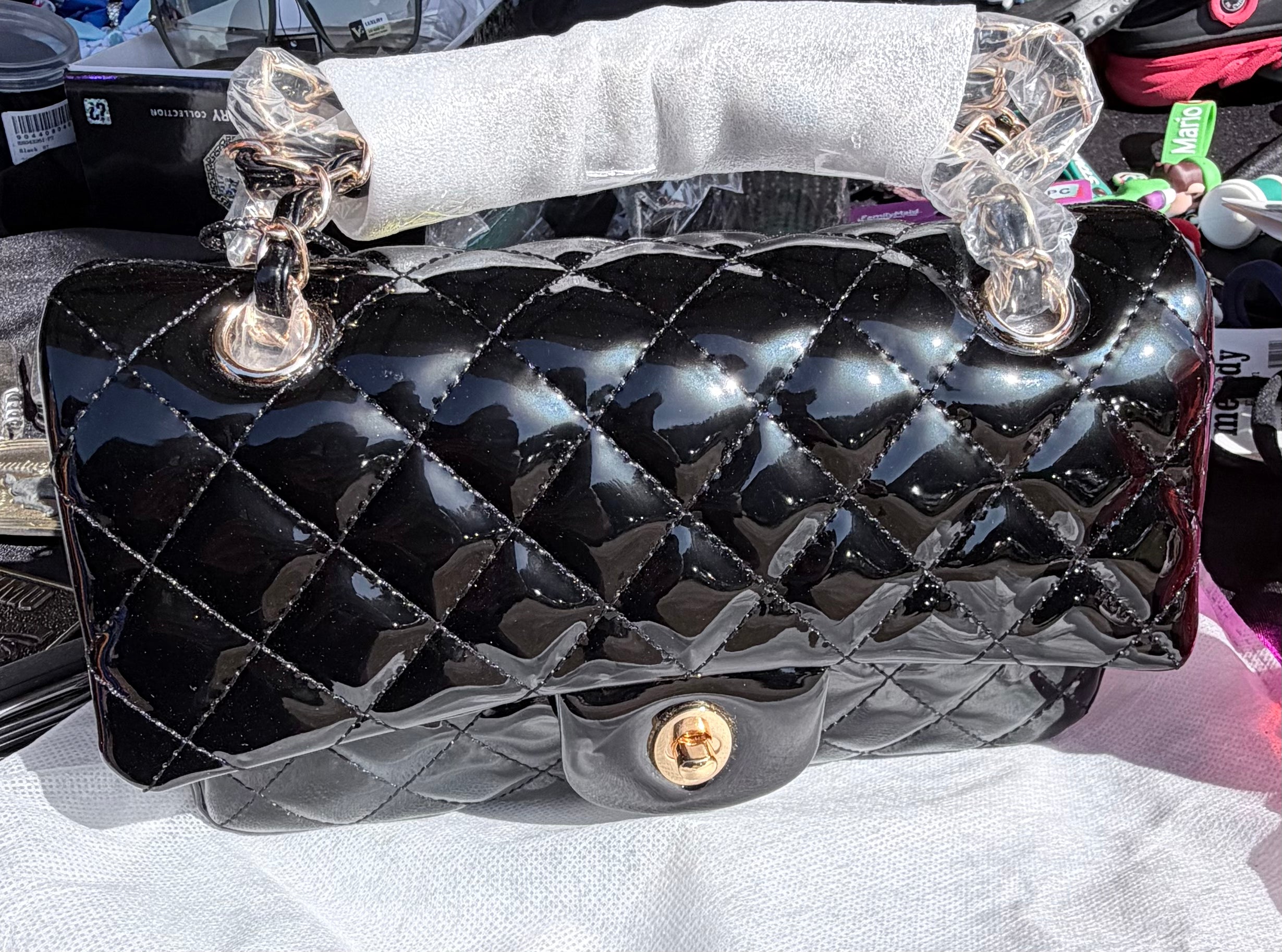 Black handbag