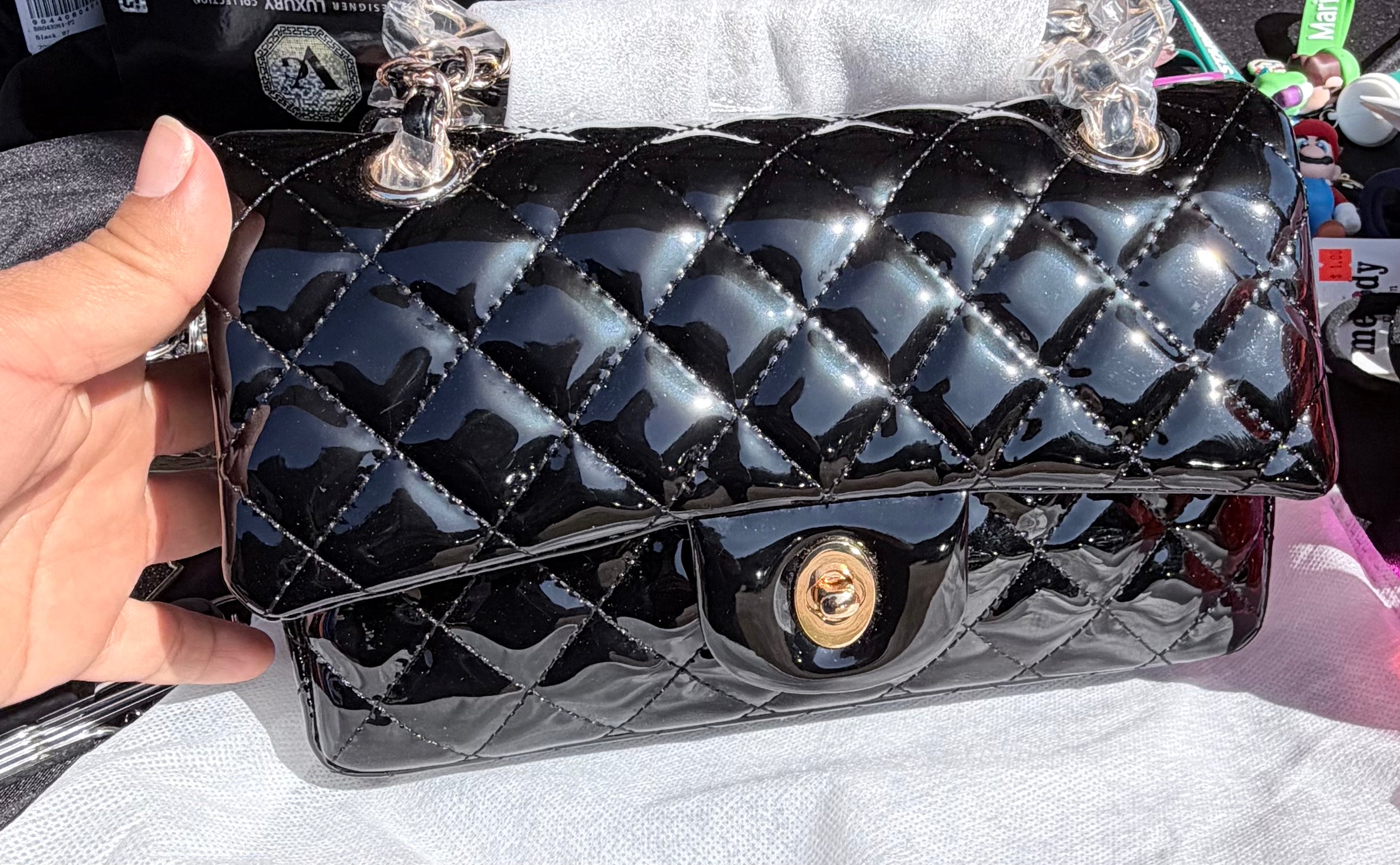 Black handbag