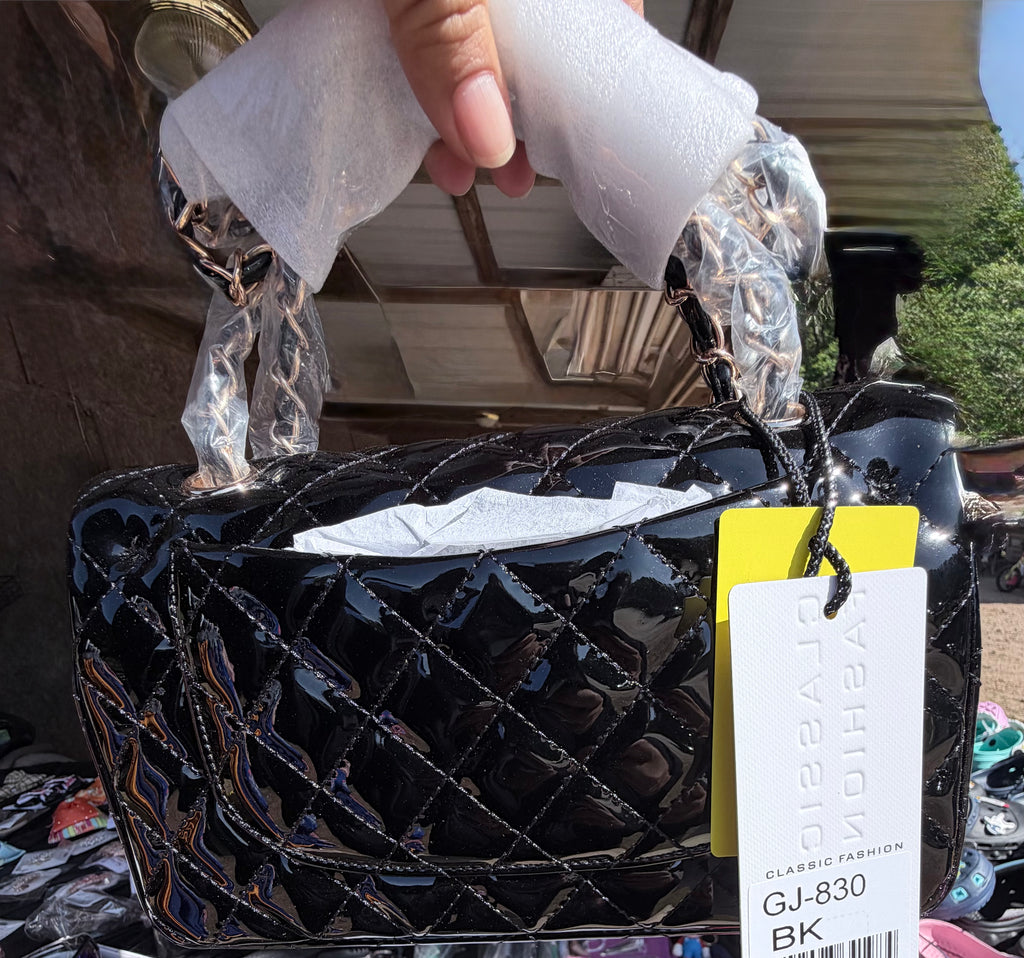 Black handbag