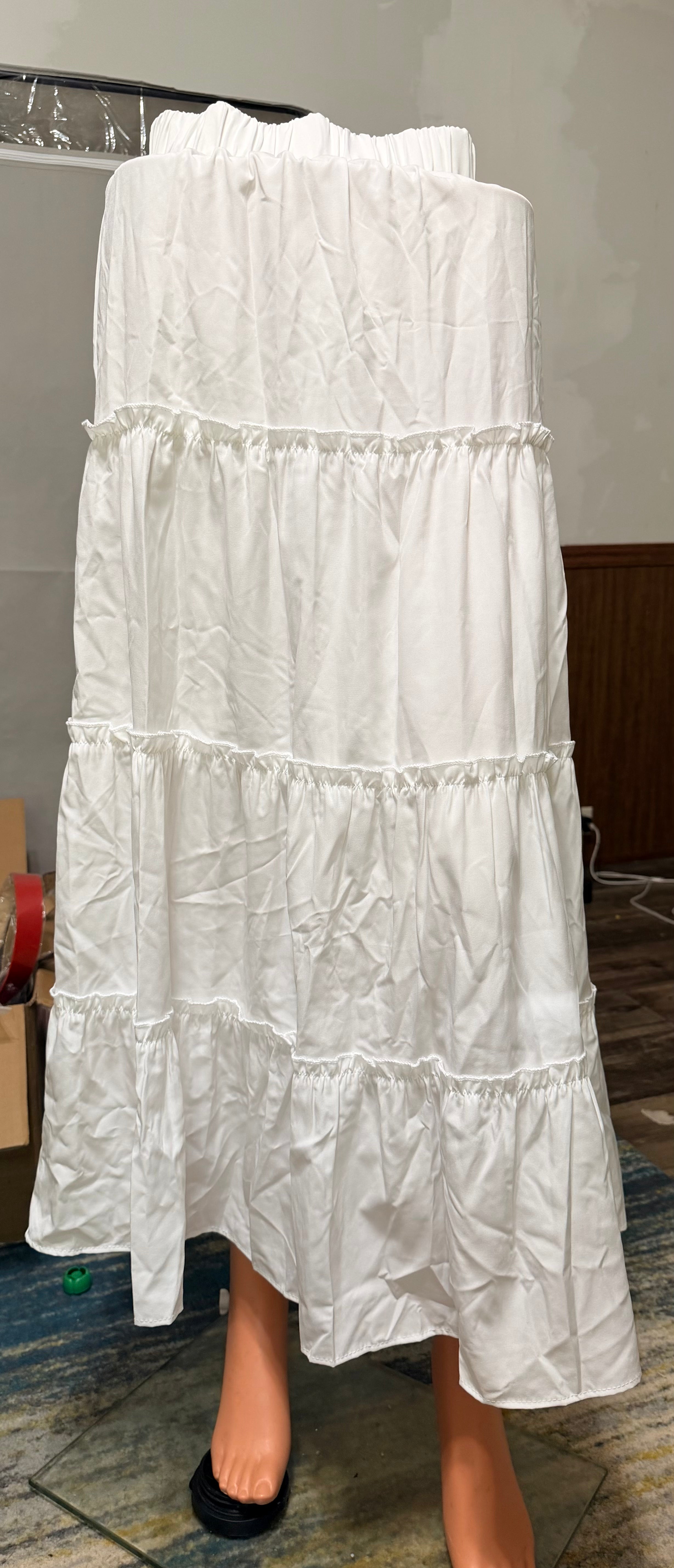 Long White Maxi Skirt