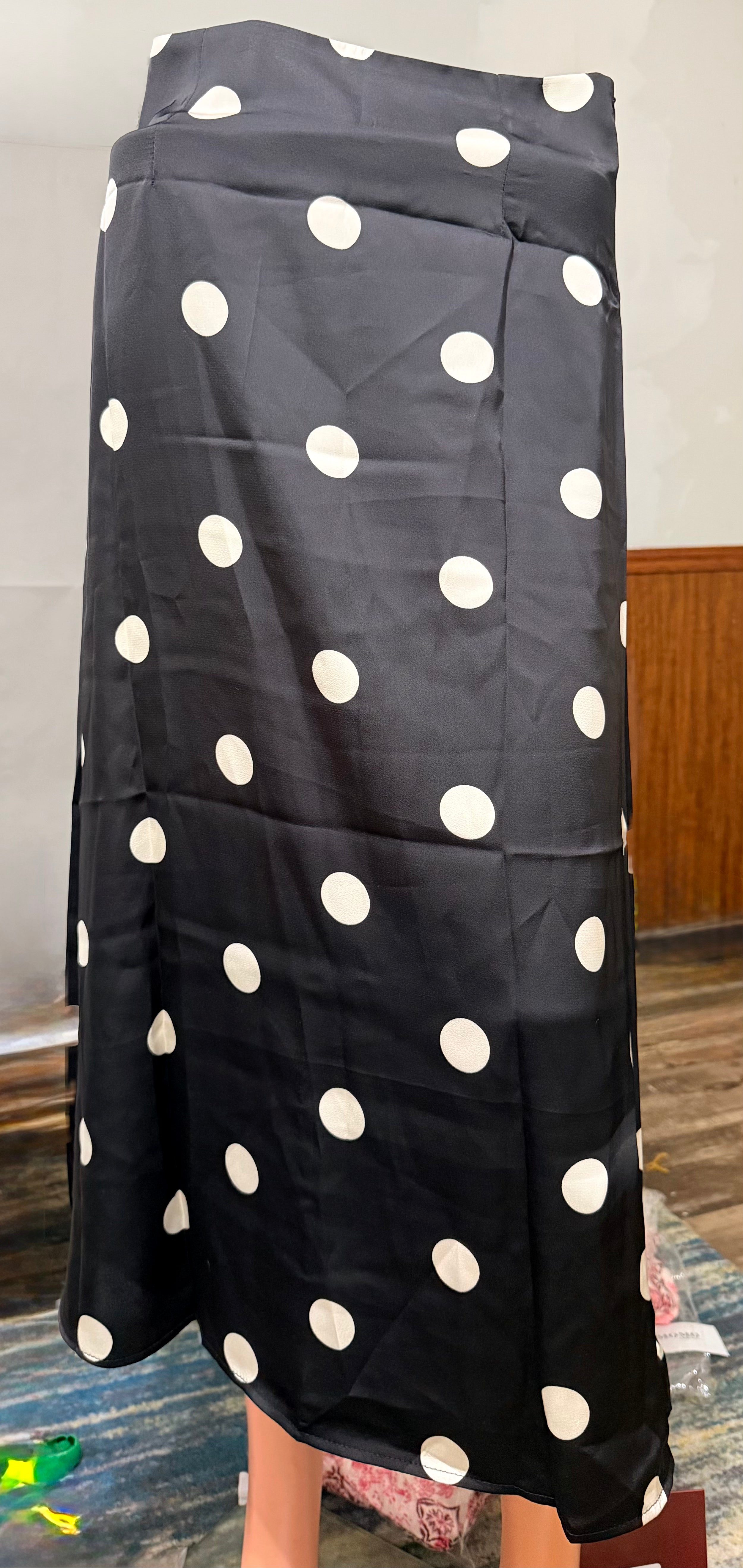 Long Polka Dot Skirt